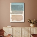 Tableau sur toile abstrait nuances beige bleu Libra II Ludwig Maun Remises