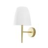 Applique d'intérieur en métal doré avec diffuseur en verre blanc Ares AP1 Vente