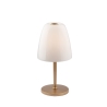 Lampe de table en métal doré avec diffuseur en verre blanc Ares T Promotion