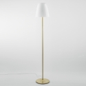Lampadaire en métal doré avec diffuseur en verre blanc Ares PT Promotion
