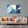 Tableau moderne géométrique impression sur toile abstraite Moonlight Sandro Nava Vente