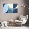 Tableau moderne géométrique impression sur toile abstraite Moonlight Sandro Nava Remises