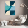 Tableau abstrait géométrique impression sur toile Deep Waters Sandro Nava Vente