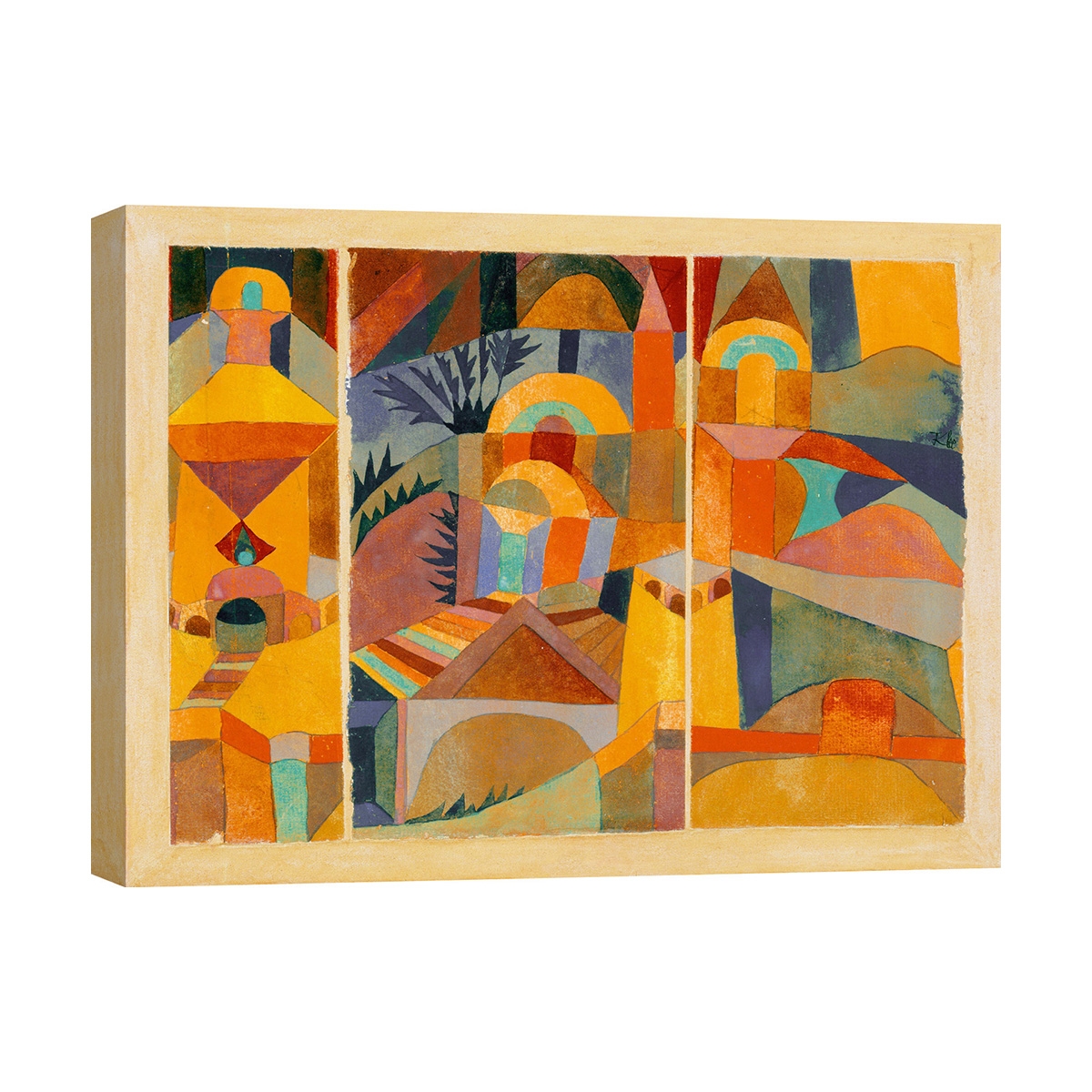 Impression sur toile canvas "Temple Gardens" de Paul Klee - Abstrait Géométrique Promotion Impression sur toile canvas "Temple Gardens" de Paul Klee - Abstrait Géométrique Promotion