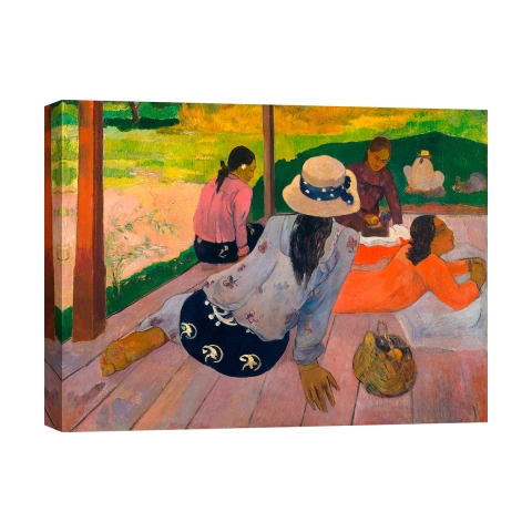 Tableau impressionniste impression sur toile canvas The Siesta Paul Gauguin Promotion