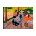 Tableau impressionniste impression sur toile canvas The Siesta Paul Gauguin Promotion