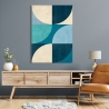 Tableau abstrait géométrique impression sur toile Deep Waters Sandro Nava Remises