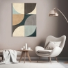 Tableau imprimé sur toile abstrait géométrique De Luxe I Sandro Nava Vente