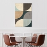 Tableau imprimé sur toile abstrait géométrique De Luxe I Sandro Nava Remises