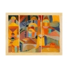 Impression sur toile canvas "Temple Gardens" de Paul Klee - Abstrait Géométrique Offre