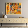 Impression sur toile canvas "Temple Gardens" de Paul Klee - Abstrait Géométrique Vente