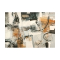 Tableau abstrait texturé impression sur toile Leggere dentro Maurizio Piovan Offre