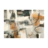 Tableau abstrait texturé impression sur toile Leggere dentro Maurizio Piovan Offre