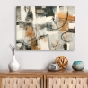 Tableau abstrait texturé impression sur toile Leggere dentro Maurizio Piovan Vente
