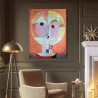 Tableau moderne impressionniste impression sur toile Senecio (détail) Paul Klee Remises