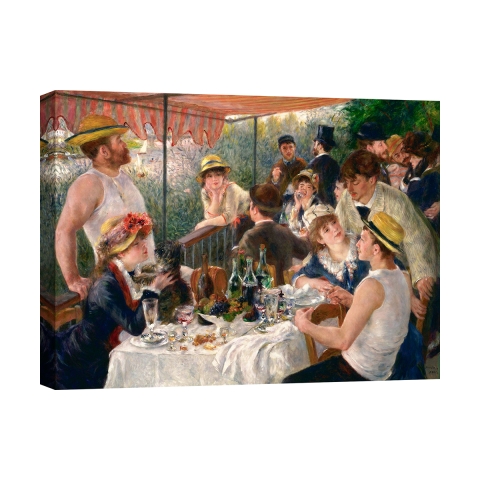 Tableau impressionniste impression sur toile Luncheon of the Boating Party Renoir Promotion