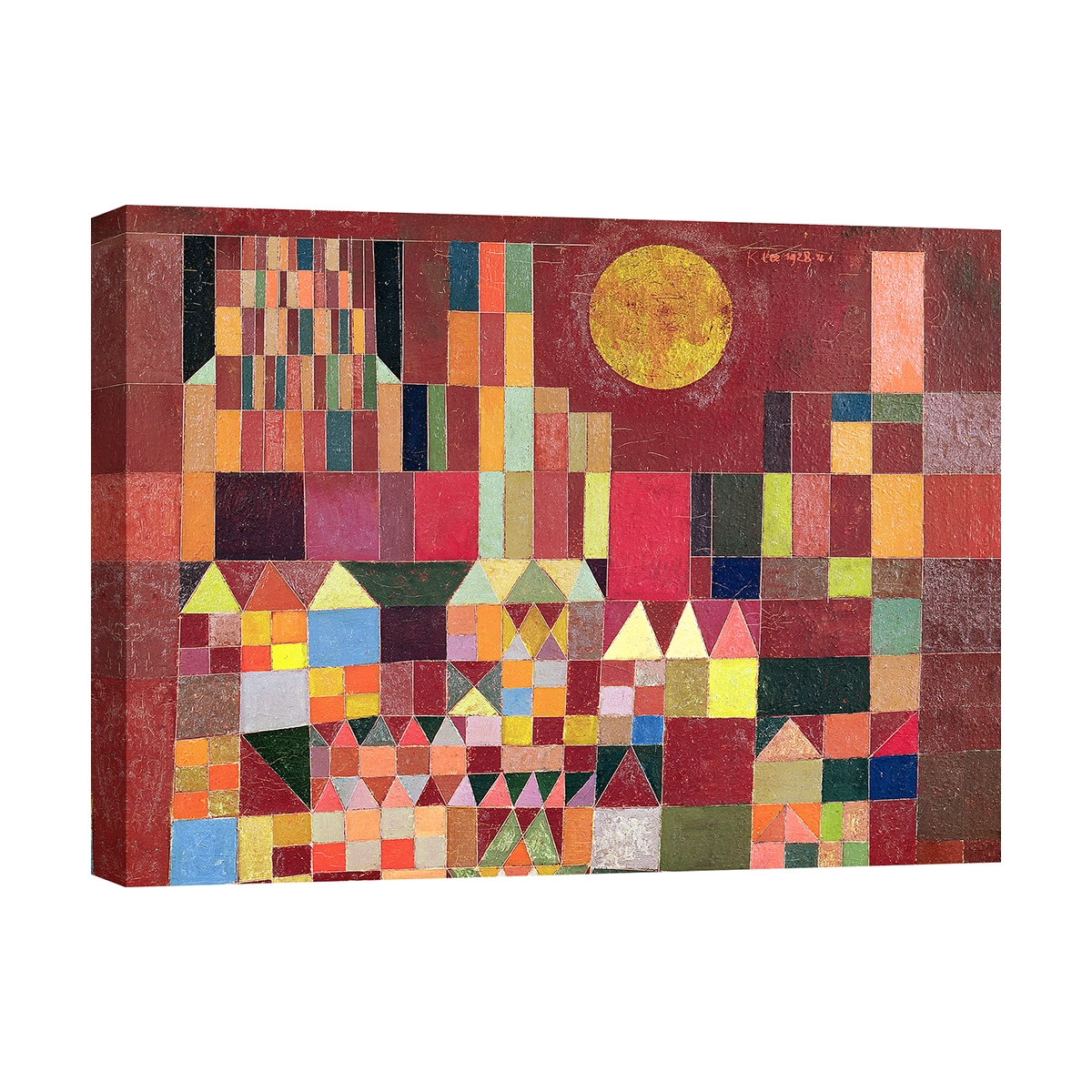 Impressionnisme sur toile - Castle and Sun (détail) Paul Klee Promotion Impressionnisme sur toile - Castle and Sun (détail) Paul Klee Promotion