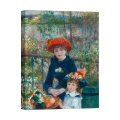 Tableau impressionniste sur toile Le due sorelle (sur la terrasse) Renoir Promotion