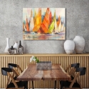 Impression sur toile tableau moderne avec bateaux Regata di colori Luigi Florio Remises