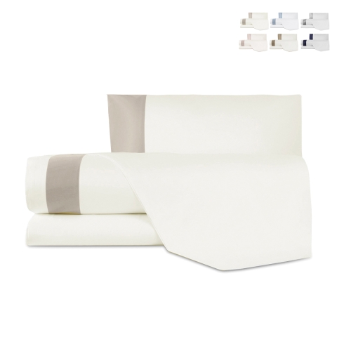 Ensemble de lit simple avec draps et taie d'oreiller en coton et satin Heritage Promotion