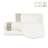 Ensemble de lit simple avec draps et taie d'oreiller en coton et satin Heritage Promotion