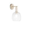 Applique murale en métal doré avec diffuseur en verre soufflé Brandy AP Vente