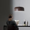 Suspension en métal diffuseur rond 52cm Bistrot Vente