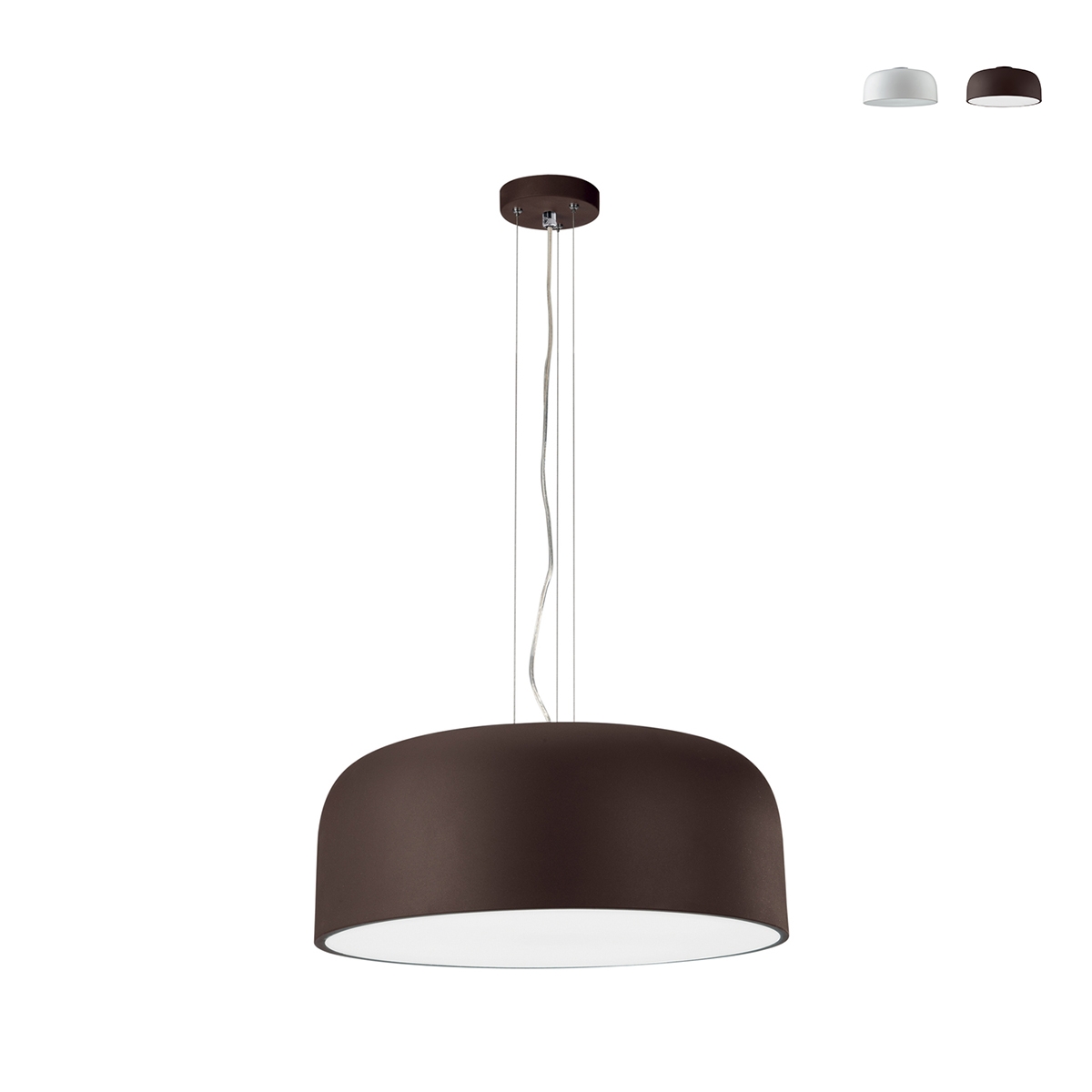 Suspension en métal diffuseur rond 52cm Bistrot Promotion