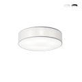 Plafonnier moderne rond 57 cm en métal et tissu coloré Capital Promotion