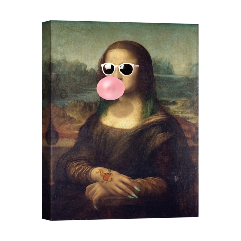 Tableau pop art impression sur toile Leisure Time, Monna Lisa par Matt Spencer Promotion