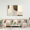 Tableau contemporain abstrait sur toile Double Fantasy (détail) Steve Roja Vente
