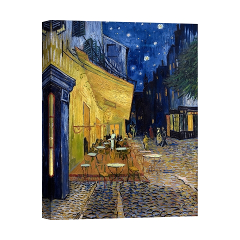 Tableau sur toile canvas Cafe Terrace at Night Vincent van Gogh Promotion