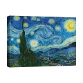 Tableau impressionniste impression sur toile Nuit étoilée Vincent van Gogh Promotion