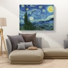 Tableau impressionniste impression sur toile Nuit étoilée Vincent van Gogh Remises