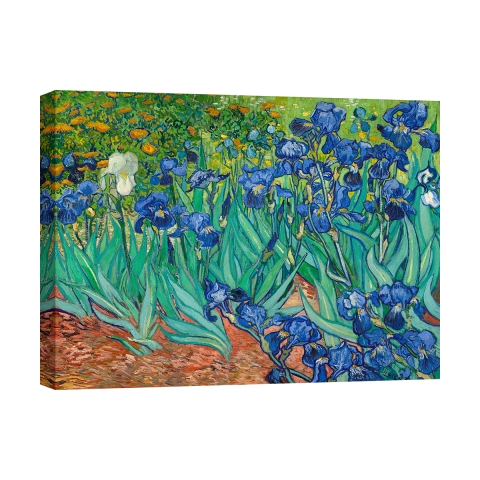 Impression sur toile canvas tableau impressionniste Iris Vincent van Gogh Promotion