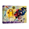 Tableau abstrait moderne impression sur toile Yellow, Red & Blue Kandinsky Promotion
