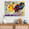 Tableau abstrait moderne impression sur toile Yellow, Red & Blue Kandinsky Vente