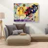Tableau abstrait moderne impression sur toile Yellow, Red & Blue Kandinsky Remises