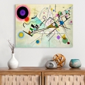 Impression sur toile tableau abstrait contemporain Composition VIII Kandinsky Vente