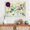 Impression sur toile tableau abstrait contemporain Composition VIII Kandinsky Vente