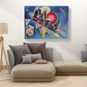 Tableau abstrait moderne impression sur toile Kandinsky Im Blau Remises