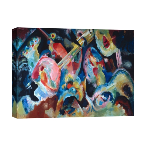 Tableau abstrait sur toile Improvisation The Deluge Wassily Kandinsky Promotion