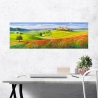 Tableau paysage colline Verso il borgo en Toscane Adriano Galasso Vente