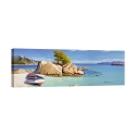 Tableau impression sur toile paysage marin Cala Smeraldo Adriano Galasso Promotion