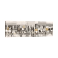 Tableau moderne abstrait sur toile Manhattan & Brooklyn Bridge Luigi Florio Promotion