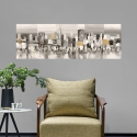 Tableau moderne abstrait sur toile Manhattan & Brooklyn Bridge Luigi Florio Vente