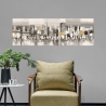 Tableau moderne abstrait sur toile Manhattan & Brooklyn Bridge Luigi Florio Vente