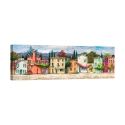 Tableau sur toile paysage coloré Pays italien Luigi Florio Promotion