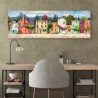 Tableau sur toile paysage coloré Pays italien Luigi Florio Remises