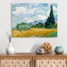 Impressionnisme impression sur toile Champ de Blé avec Cyprès van Gogh Vente
